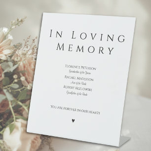 Panneau de socle commémoratif de mariage en souven