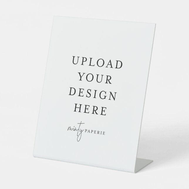 Panneau de socle en plastique de 8 po x 10 po (Recto)