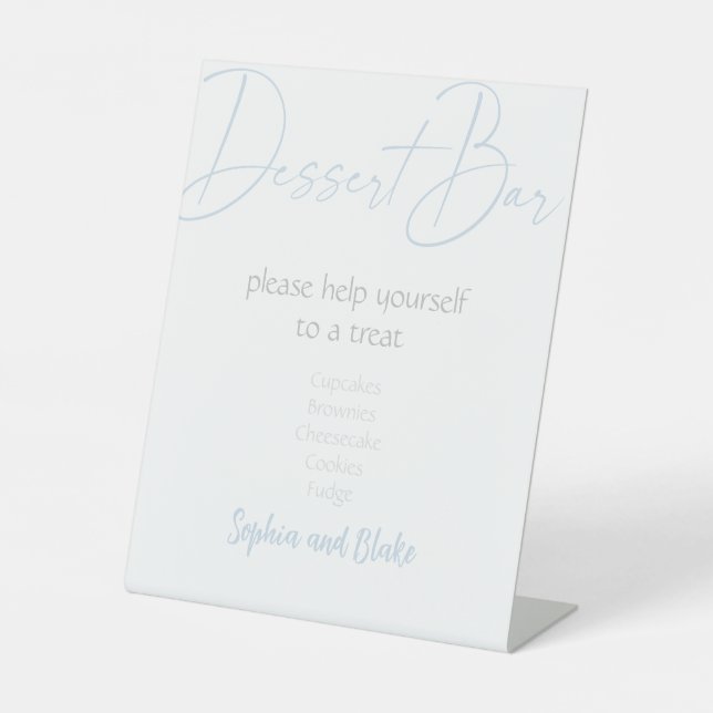 Panneau de socle pour bar à desserts céleste Nuit  (Recto)