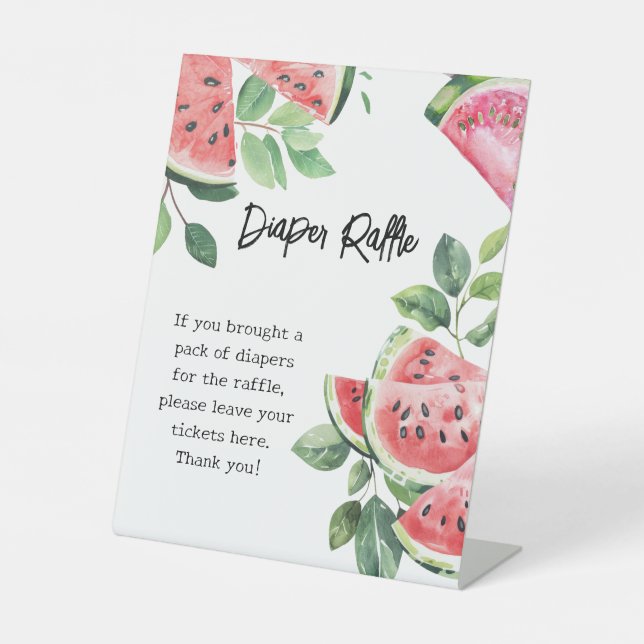 Panneau de socle pour la tombola des couches en pa (Recto)