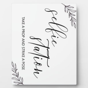 Panneau de station Selfie Plaque de Tabletop avec 