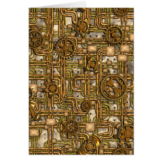 Panneau de Steampunk - Équipements et tuyaux - Lai (Devant)