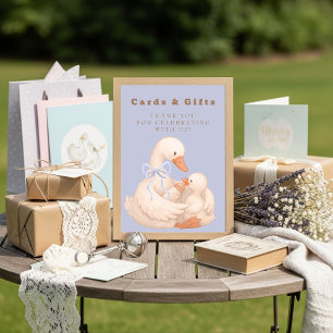 Panneau de table Cartes et Cadeaux Blue Silly Goos