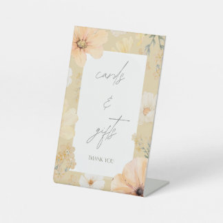 Panneau de table Cartes et Cadeaux Love is in Bloo