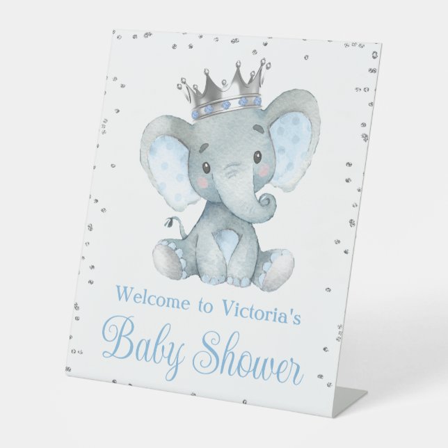 Panneau de table de bienvenue pour Baby Shower Pri (Recto)