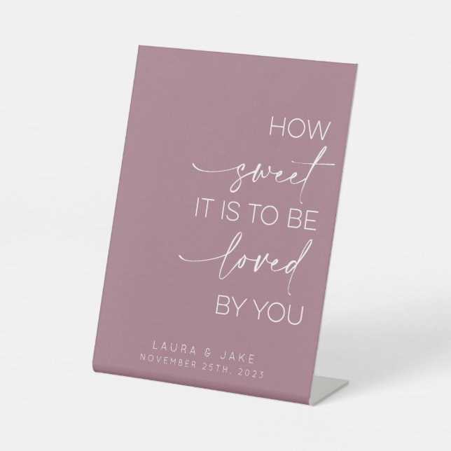 Panneau de table de dessert - Comme il est doux à  (Recto)