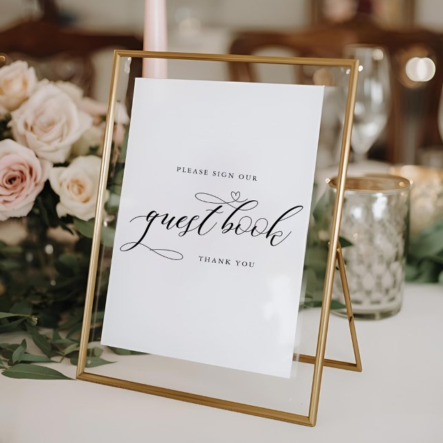 Panneau de table de livre d'or de mariage en calli (Créateur téléchargé)