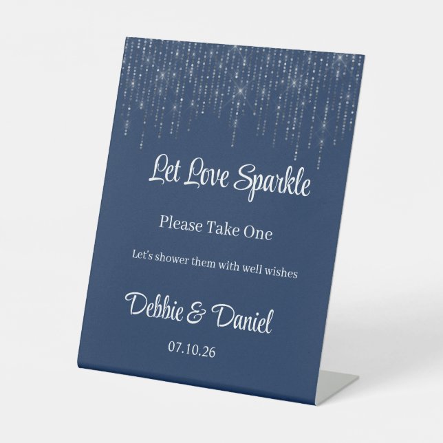 Panneau de table piédestal pour envoi de mariage (Recto)