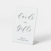 Panneau de tableau Cartes et cadeaux propres et mo