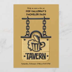 Panneau de taverne Invitation