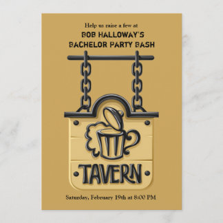 Panneau de taverne Invitation à une soirée d'enter