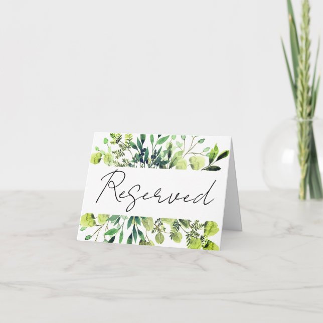 panneau de tente de carte de réservation (Devant)