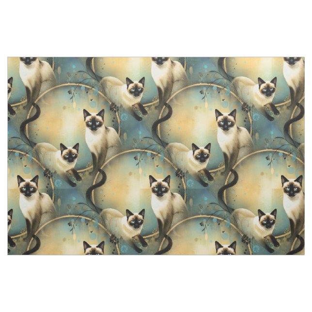 Panneau de tissu artistique Chats (Fat Quarter)