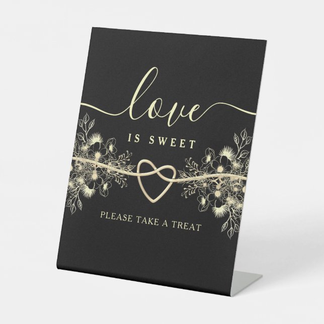 Panneau de traitement doux d'amour d'or noir (Recto)
