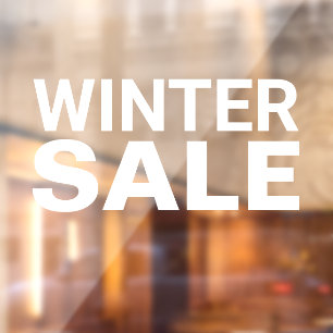 Panneau de vente d'hiver