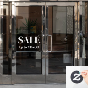 Panneau de vente en fenêtre pour entreprise - Text