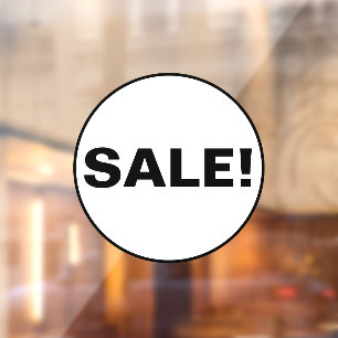 Panneau de vente pour vitrine d'entreprise - Cercl