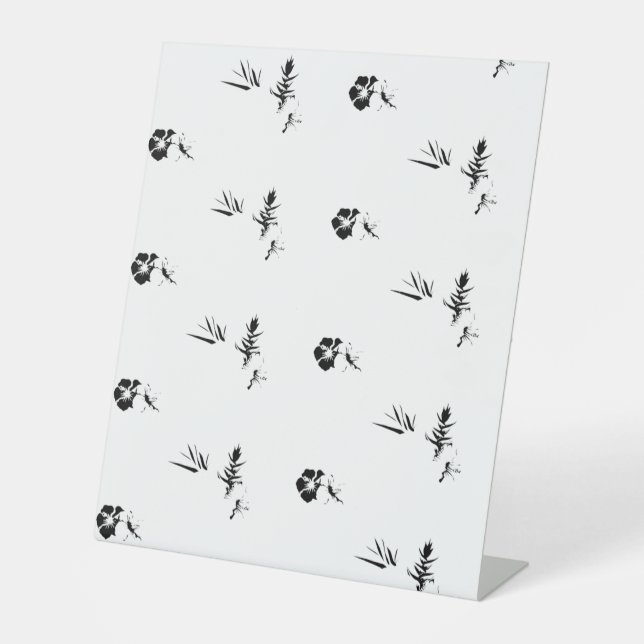 Panneau décoratif, Gris foncé, Cachet à charbon de (Recto)