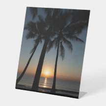 Panneau décoratif Palm Sunrise – Matinée côtière