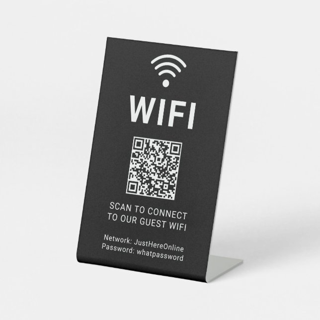 Panneau d'information Wifi Connectez-vous en ligne (Recto)