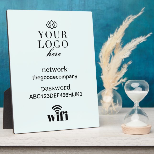 Panneau d'information Wifi Plaque d'accueil (Côté)