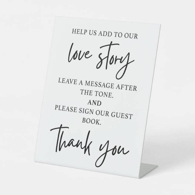 Panneau du Charming Tabletop Mariage Audio Livre d (Recto)