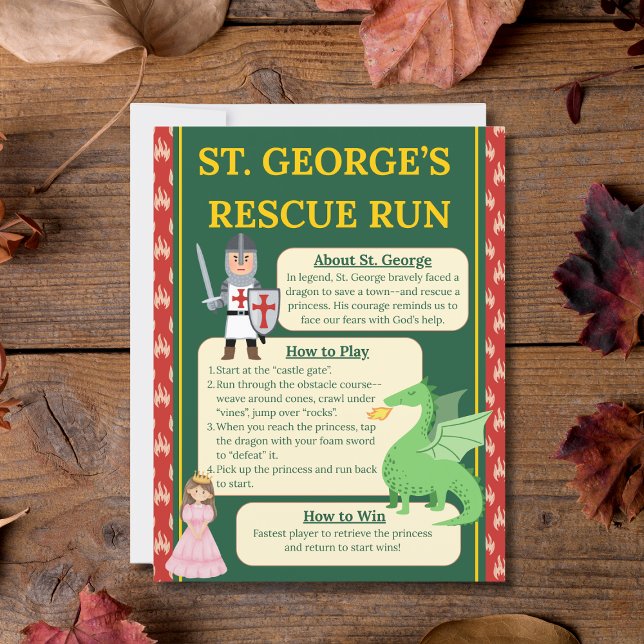 Panneau du jeu St. George Rescue Run (Créateur téléchargé)