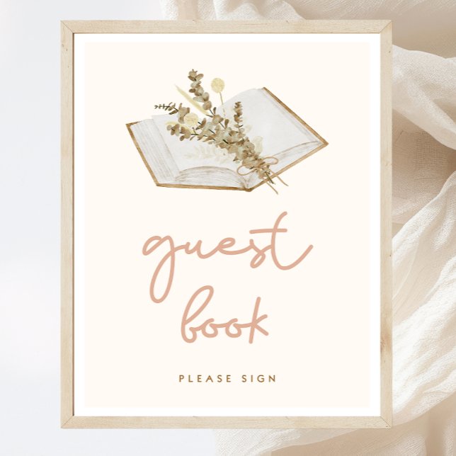 Panneau du livre d'or du Baby shower Boho (Créateur téléchargé)