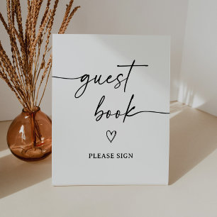 Panneau du livre d'or du Baby shower de script mod