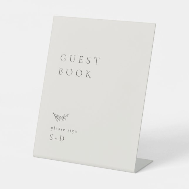Panneau du Mariage du livre d'invité à la crème mi (Recto)