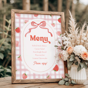 Panneau du menu Berry 8 x 10 pouces