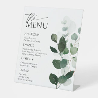 Panneau du menu botanique, panneau du menu moderne