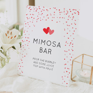 Panneau du petit Baby shower amoureux Mimosa Bar