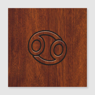 Panneau élégant pour cancer sur le décor en acajou