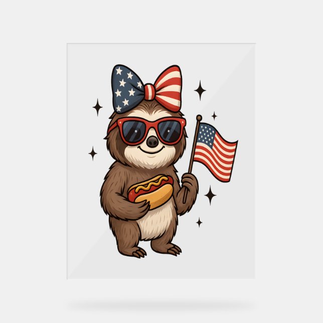 Panneau En Acrylique 4 juillet (Recto)