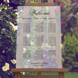 Panneau En Acrylique 9 Tableaux Simple Transparent Mariage Tableau de s