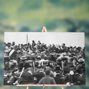 Panneau En Acrylique Abe Lincoln Adresse de Gettysburg : Fin de la Guer