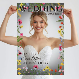 Panneau En Acrylique Accessoire de photo de mariage - Couverture de mag