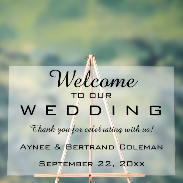 Panneau En Acrylique Accueil modifiable (Neutre)