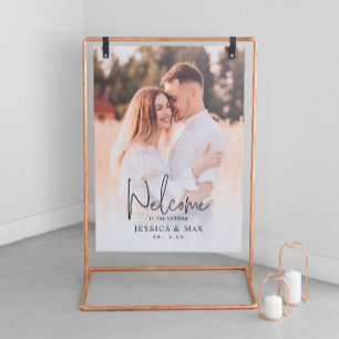 Panneau En Acrylique Accueil personnalisé à notre signe Mariage acryliq