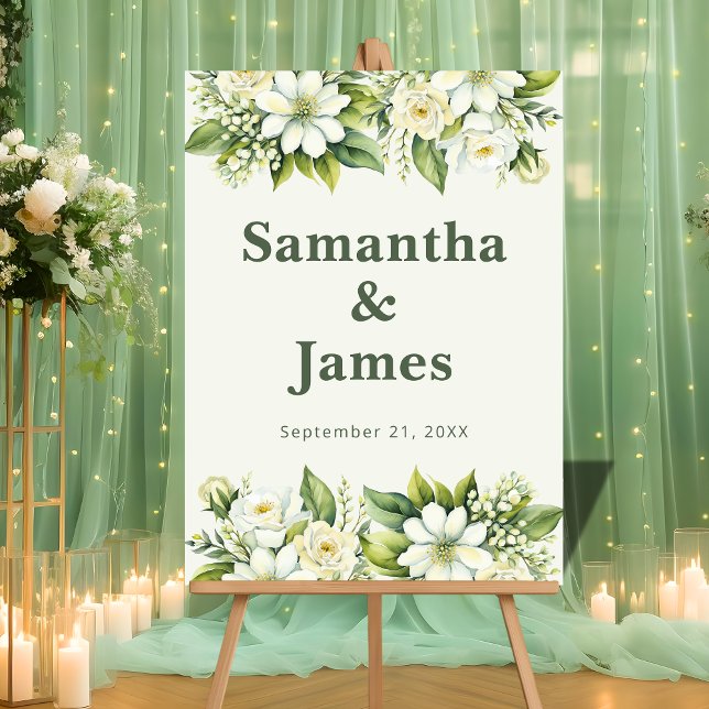 Panneau En Acrylique Accueil rustique avec des accents verts (Créateur téléchargé)