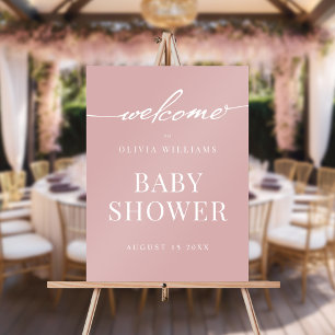 Panneau En Acrylique Accueil simple et élégant Baby shower Rose Dusty