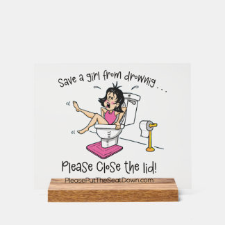 Panneau En Acrylique Acrylic Bathroom Sign