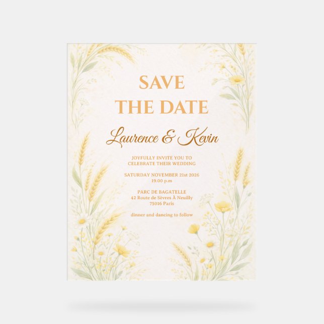 Panneau En Acrylique Acrylic Sign (Recto)