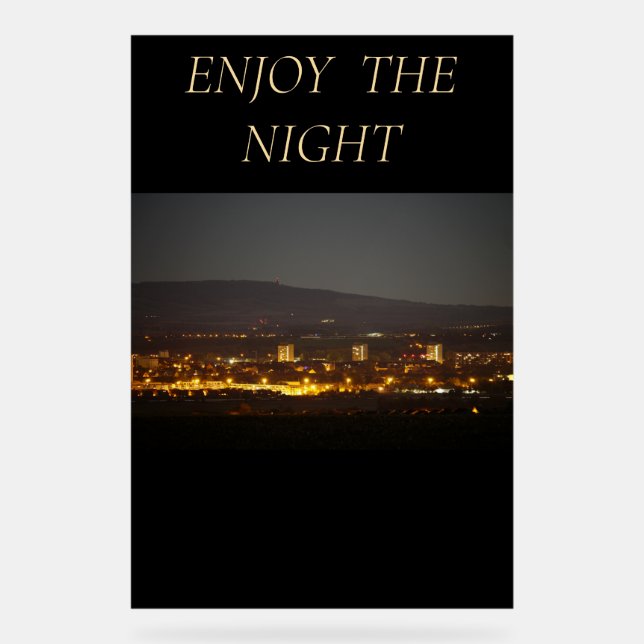 Panneau En Acrylique Acrylic Sign ENJOY (Recto)