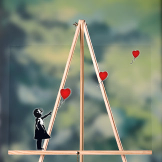 Panneau En Acrylique Acrylic Sign | Hope Balloon Girl