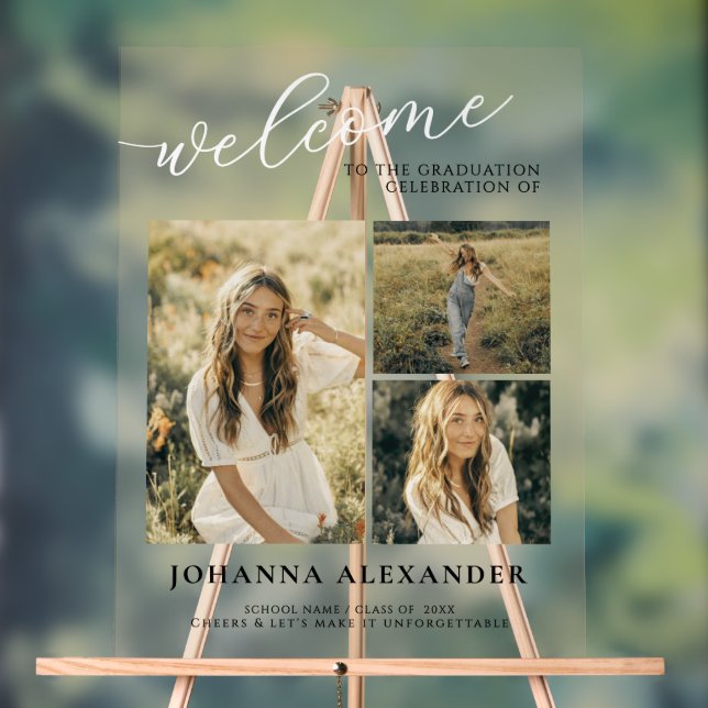 Panneau En Acrylique Acrylique personnalisée Moderne 3 Photos Accueil (Neutre)