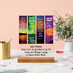 Panneau En Acrylique AFFIRMATIONS QUOTIDIENNES BIBLES Personnalisables 