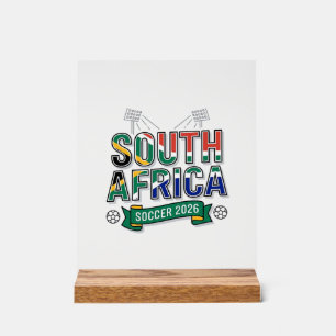 Panneau En Acrylique Afrique du Sud Football 2026 Football Gras Pays Ty
