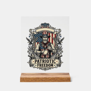 Panneau En Acrylique Amateur de Sauce Piquante Patriotique